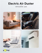 Goobay Elektrisk dammblåsare för kontaktlös rengöring av PC-tillbehör och hushållsartiklar