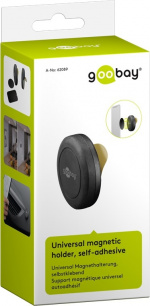 Goobay Universell magnetisk hållare, självhäftande För snabb och säker fastsättning av smartphones i bilen eller i hushållet