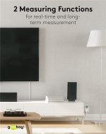 Goobay Digital energimätare Basic för mätning av energiförbrukningen för elektriska hushållsapparater