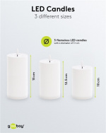 Goobay Set med 3 LED-ljus 
