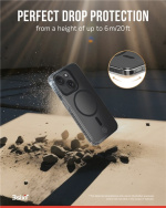 Impact Zero mobilskal 3in1-set kompatibel med Apple iPhone 15 Plus, transparent