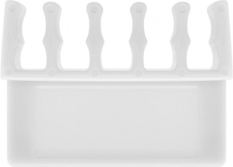 Goobay Kabelhantering 5 urtag, vit 2-pack för att ordna och fästa, avtagbar Goobay Kabelhantering 5 urtag, vit 2-pack för att ordna och fästa, avtagbar