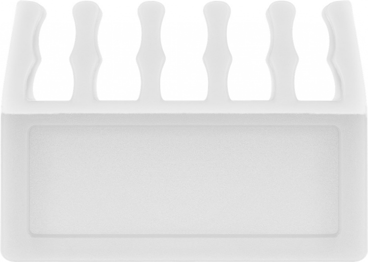 Goobay Kabelhantering 5 urtag, vit 2-pack för att ordna och fästa, avtagbar Goobay Kabelhantering 5 urtag, vit 2-pack för att ordna och fästa, avtagbar