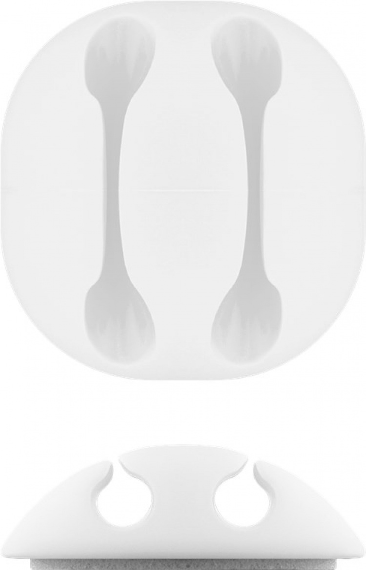 Goobay Kabelhanteringssats, vit 5-pack för att ordna och fästa, avtagbar