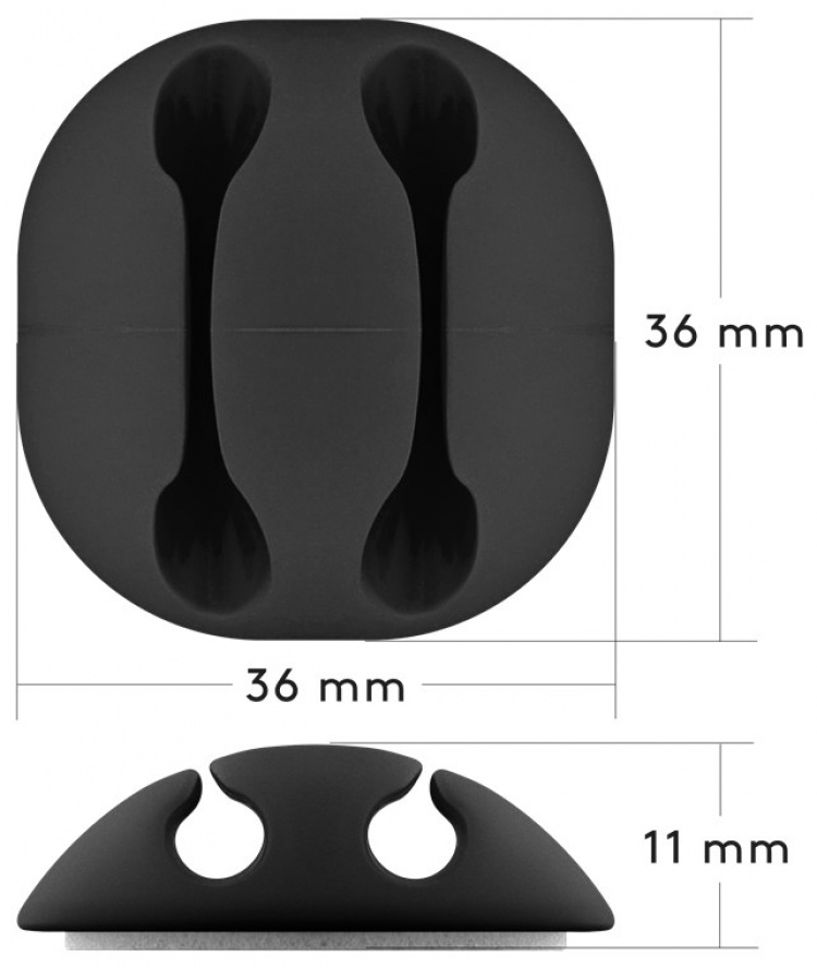 Goobay Kabelhanteringssats, svart 5-pack för att ordna och fästa, avtagbar Goobay Kabelhanteringssats, svart 5-pack för att ordna och fästa, avtagbar