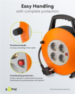 Goobay Kabeltrumma 15 m Praktiskt och lämpligt för inomhusbruk