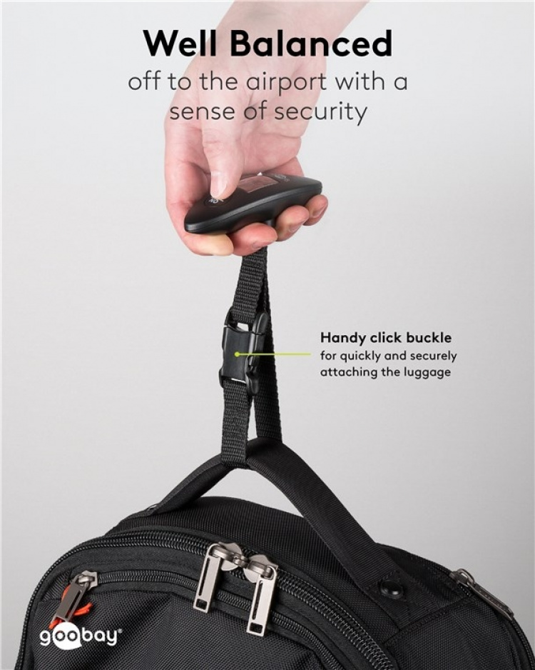 Goobay Digital väskvåg för en vikt på upp till 40 kg