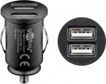 Goobay Dubbel USB-bilsladdare (24 W) 24 W max. 4,8 A (12/24 V) 2x USB