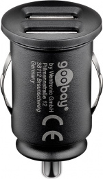 Goobay Dubbel USB-bilsladdare (24 W) 24 W max. 4,8 A (12/24 V) 2x USB