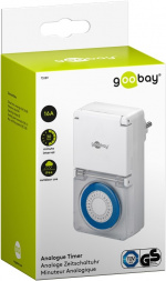 Goobay Analog timer IP44 Lättmanövrerad mekanisk timer för eluttaget