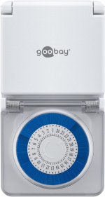 Goobay Analog timer IP44 Lättmanövrerad mekanisk timer för eluttaget