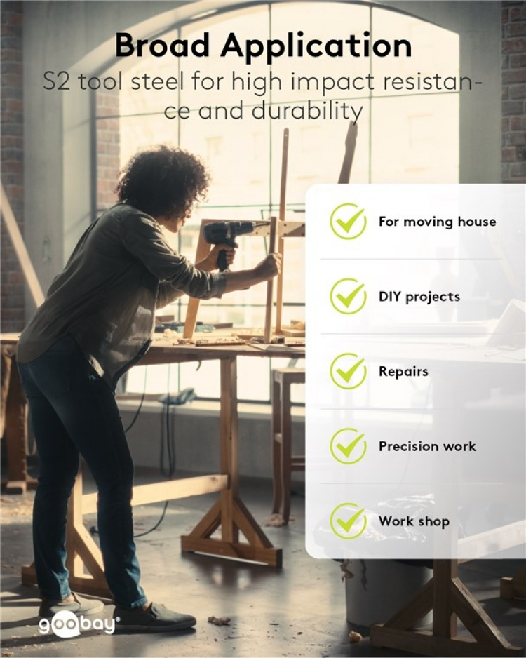 Fixpoint Bitssats, 100 delar bitsats för sladdlösa skruvmejslar och spärrnycklar Fixpoint Bitssats, 100 delar bitsats för sladdlösa skruvmejslar och spärrnycklar