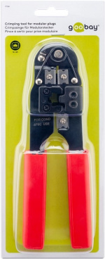 Goobay Crimptång för modularkontakter för crimpning av 8-poliga Western-kontakter av typ RJ45
