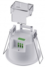 Goobay Infraröd rörelsedetektor för infälld montering i taket, 360°-detektion, 6 m räckvidd, för inomhusbruk (IP20), LED-anpassad Goobay Infraröd rörelsedetektor för infälld montering i taket, 360°-detektion, 6 m räckvidd, för inomhusbruk (IP20), LED-anpassad