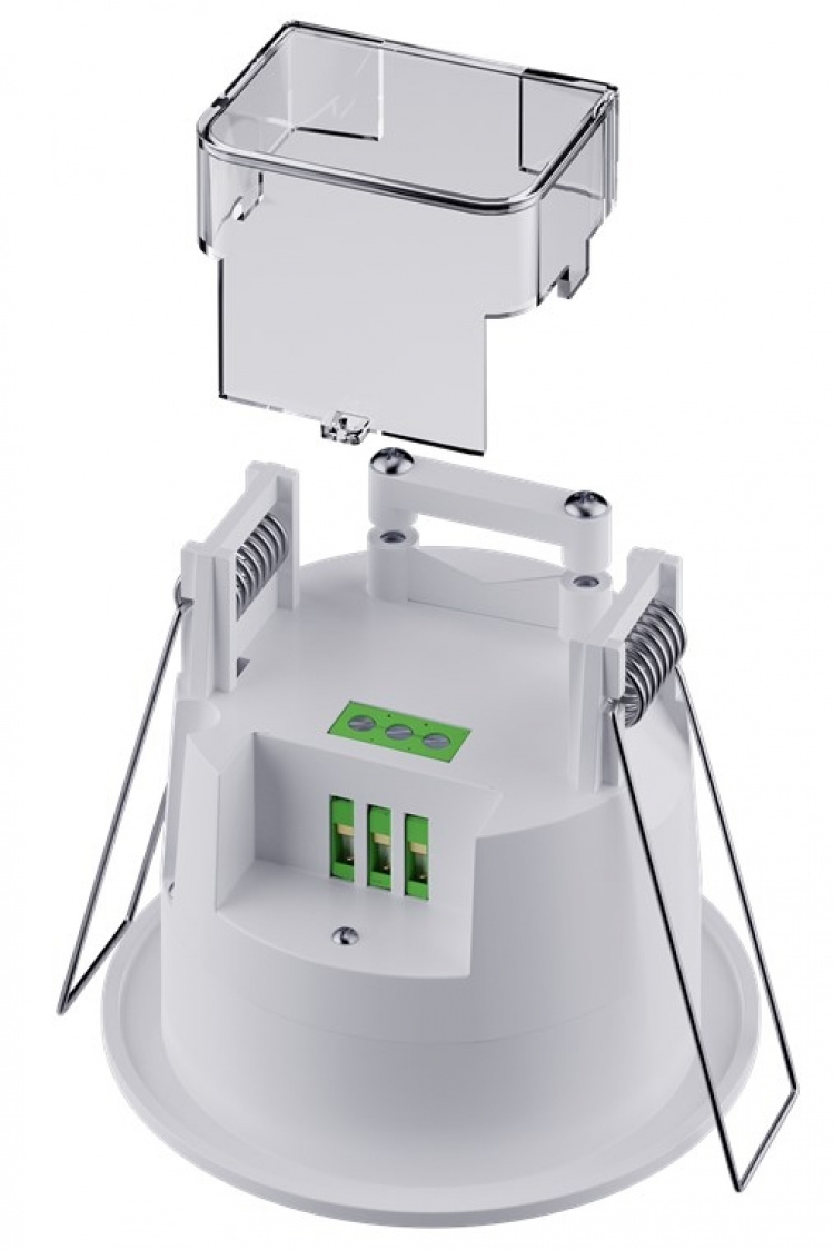 Goobay Infraröd rörelsedetektor för infälld montering i taket, 360°-detektion, 6 m räckvidd, för inomhusbruk (IP20), LED-anpassad Goobay Infraröd rörelsedetektor för infälld montering i taket, 360°-detektion, 6 m räckvidd, för inomhusbruk (IP20), LED-anpassad