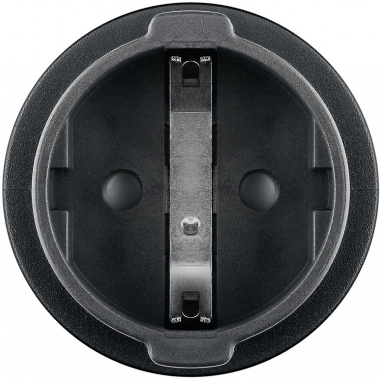 Goobay Nätadapter Storbritannien, svart uttag med skyddsjord (typ F, CEE 7/3) > brittisk 3-polig kontakt (typ G, BS 8546)