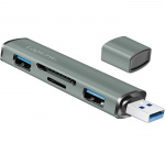 LogiLink USB-hub (USB 3.2 Gen2) Minneskortsläsare/USB-A