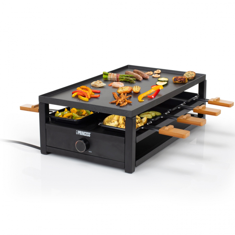 Princess Raclette 162655 Black Steel Raclette för 8pers