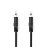 Nedis Stereo-Audiokabel | 3,5 mm Male | 3,5 mm Male | Vernikkeld | 0.50 m | Rond | Zwart | Label Nedis Stereo-Audiokabel | 3,5 mm Male | 3,5 mm Male | Vernikkeld | 0.50 m | Rond | Zwart | Label