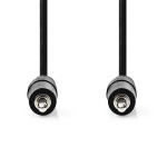 Nedis Stereo-Audiokabel | 3,5 mm Male | 3,5 mm Male | Vernikkeld | 2.00 m | Rond | Zwart | Label