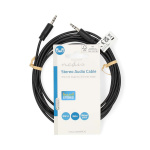 Nedis Stereo-Audiokabel | 3,5 mm Male | 3,5 mm Male | Vernikkeld | 3.00 m | Rond | Zwart | Label Nedis Stereo-Audiokabel | 3,5 mm Male | 3,5 mm Male | Vernikkeld | 3.00 m | Rond | Zwart | Label