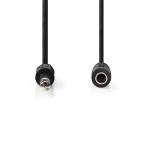 Nedis Stereo-Audiokabel | 6,35 mm Male | 6,35 mm Female | Vernikkeld | 5.00 m | Rond | Label Nedis Stereo-Audiokabel | 6,35 mm Male | 6,35 mm Female | Vernikkeld | 5.00 m | Rond | Label