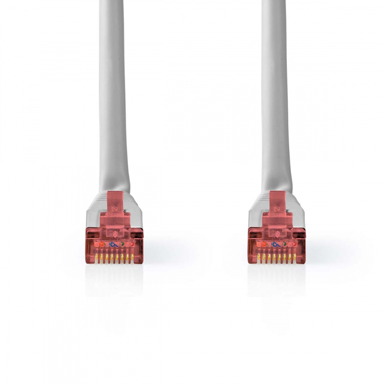 Nedis CAT6 Netwerkkabel | RJ45 Male | RJ45 Male | SF/UTP | 20.0 m | Rond | PVC | Grijs | Label