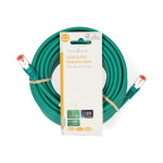 Nedis CAT6 Netwerkkabel | RJ45 Male | RJ45 Male | S/FTP | 15.0 m | Rond | LSZH | Groen | Label Nedis CAT6 Netwerkkabel | RJ45 Male | RJ45 Male | S/FTP | 15.0 m | Rond | LSZH | Groen | Label