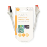 Nedis CAT6 Netwerkkabel | RJ45 Male | RJ45 Male | S/FTP | 0.25 m | Rond | LSZH | Grijs | Label