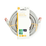 Nedis CAT6 Netwerkkabel | RJ45 Male | RJ45 Male | S/FTP | 10.0 m | Rond | LSZH | Grijs | Label