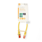 Nedis CAT6 Netwerkkabel | RJ45 Male | RJ45 Male | S/FTP | 0.25 m | Rond | LSZH | Geel | Label