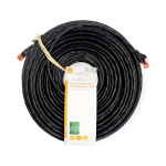 Nedis CAT6 Netwerkkabel | RJ45 Male | RJ45 Male | U/UTP | 50.0 m | Buitenshuis | Rond | PE | Zwart | Label