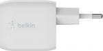 Belkin Boost Charge Pro Dual Port USB-C GaN 45 W PD 3.0 -verkkovirtalaturi, valkoinen
