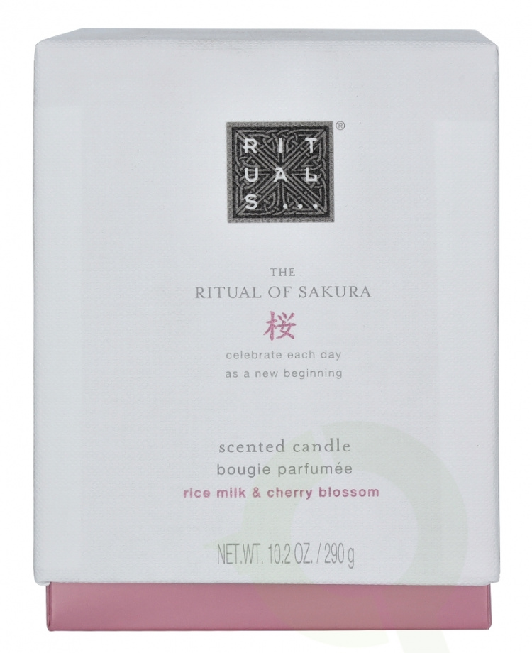 Rituals Sakura Scented Candle 290 gr Rice Milk & Cherry Blossom