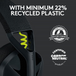 Logitech G435 LIGHTSPEED Wireless Gaming Headset, Black