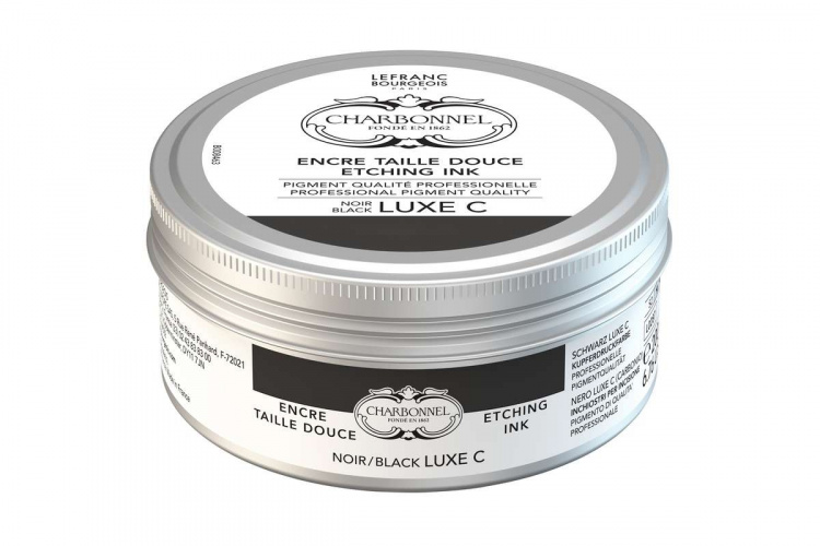 LB Charbonnel Intaglio Etching Ink 200Ml Luxe C Black 287