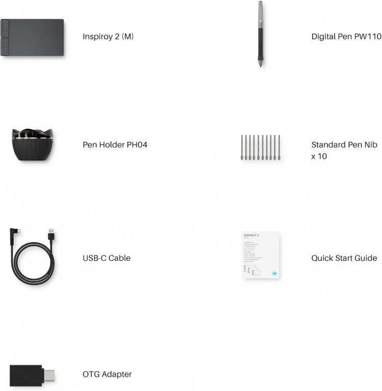 Huion Inspiroy 2 M H951P -piirtopöytä