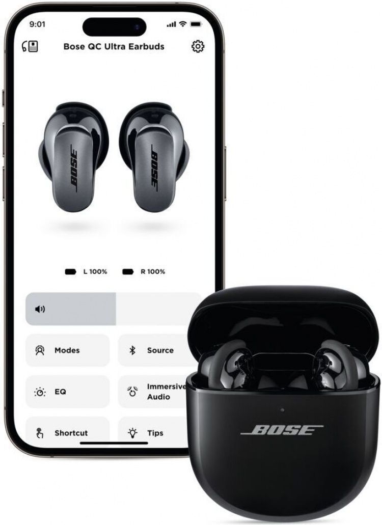 Bose QuietComfort Ultra hörlurar, svarta