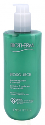 Biotherm Biosource Purifying &Makeup Removing Milk 400 ml Normal Combination Skin - Suitable For Sensitive Skin