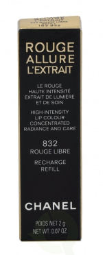 Chanel Rouge Allure L\'Extrait High In. Lip Colour - Recharge 2 gr #832 Rouge Libre
