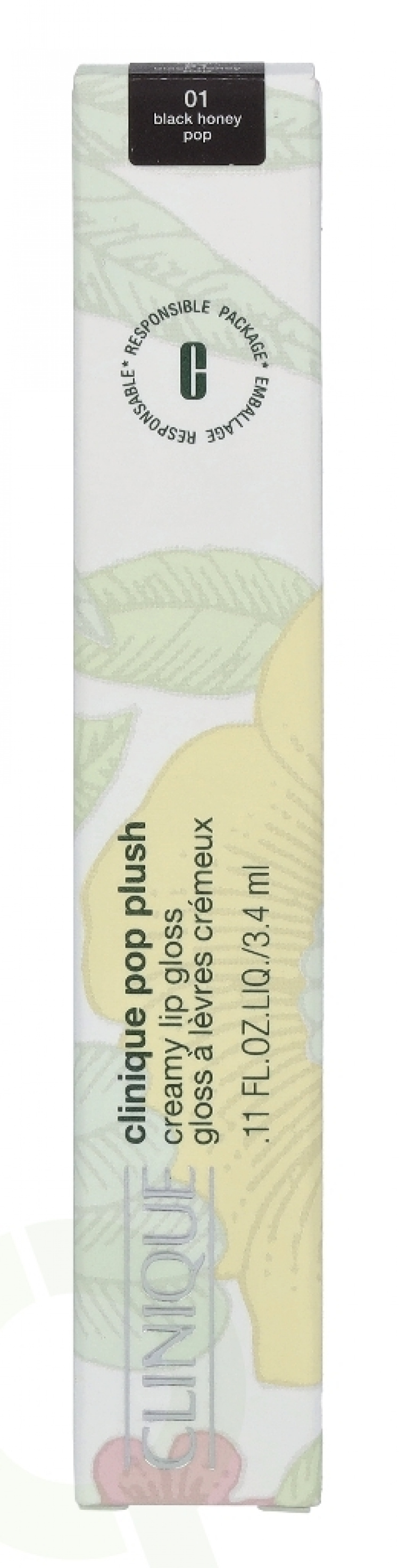 Clinique Pop Plush Creamy Lip Gloss 3.4 ml #01 Black Honey Pop