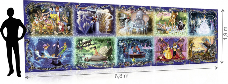 Ravensburger Disney Gravity Puzzle Collection, 40 000 bitar, världens största pussel!