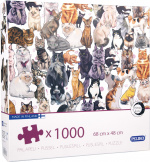 Peliko Cats pussel, 1000 bitar Peliko Cats pussel, 1000 bitar
