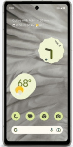 Google Pixel 7a 5G -puhelin, 128/8 Gt, valkoinen