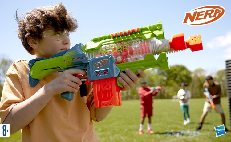 NERF Elite 2.0 Blaster Double Punch - skumprojektilpistol