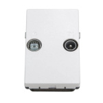 Triax Vägguttag FM/TV TD 260E Vit