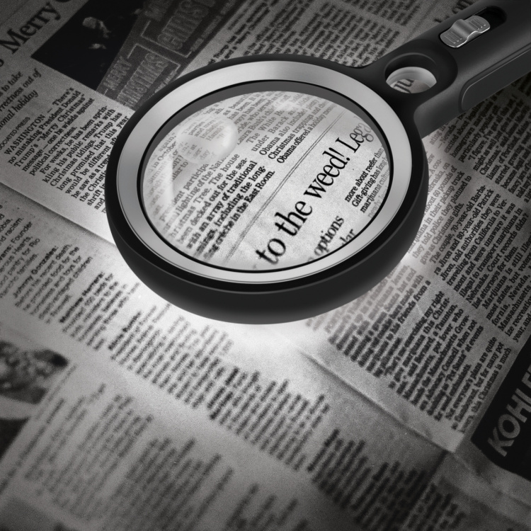 LogiLink Förstoringsglas Ø9cm med LED-belysning LogiLink Förstoringsglas Ø9cm med LED-belysning