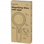 LogiLink Förstoringsglas Ø9cm med LED-belysning LogiLink Förstoringsglas Ø9cm med LED-belysning