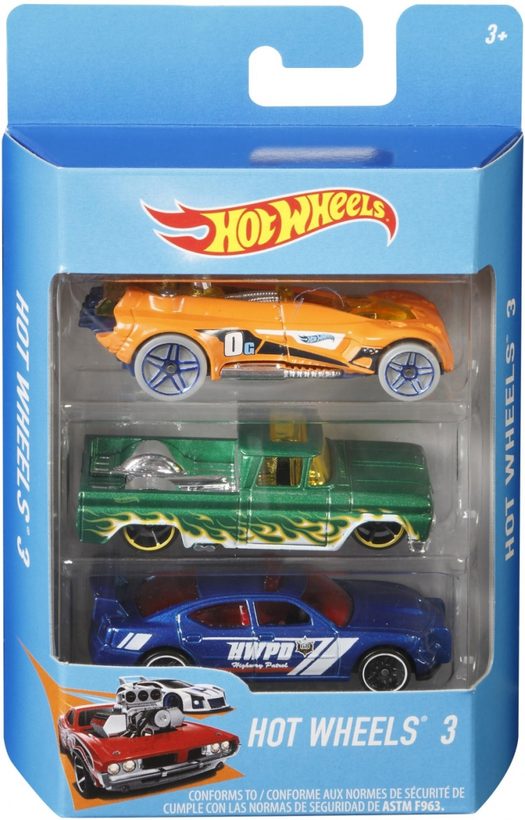 Hot Wheels minibilar, 3 st Hot Wheels minibilar, 3 st