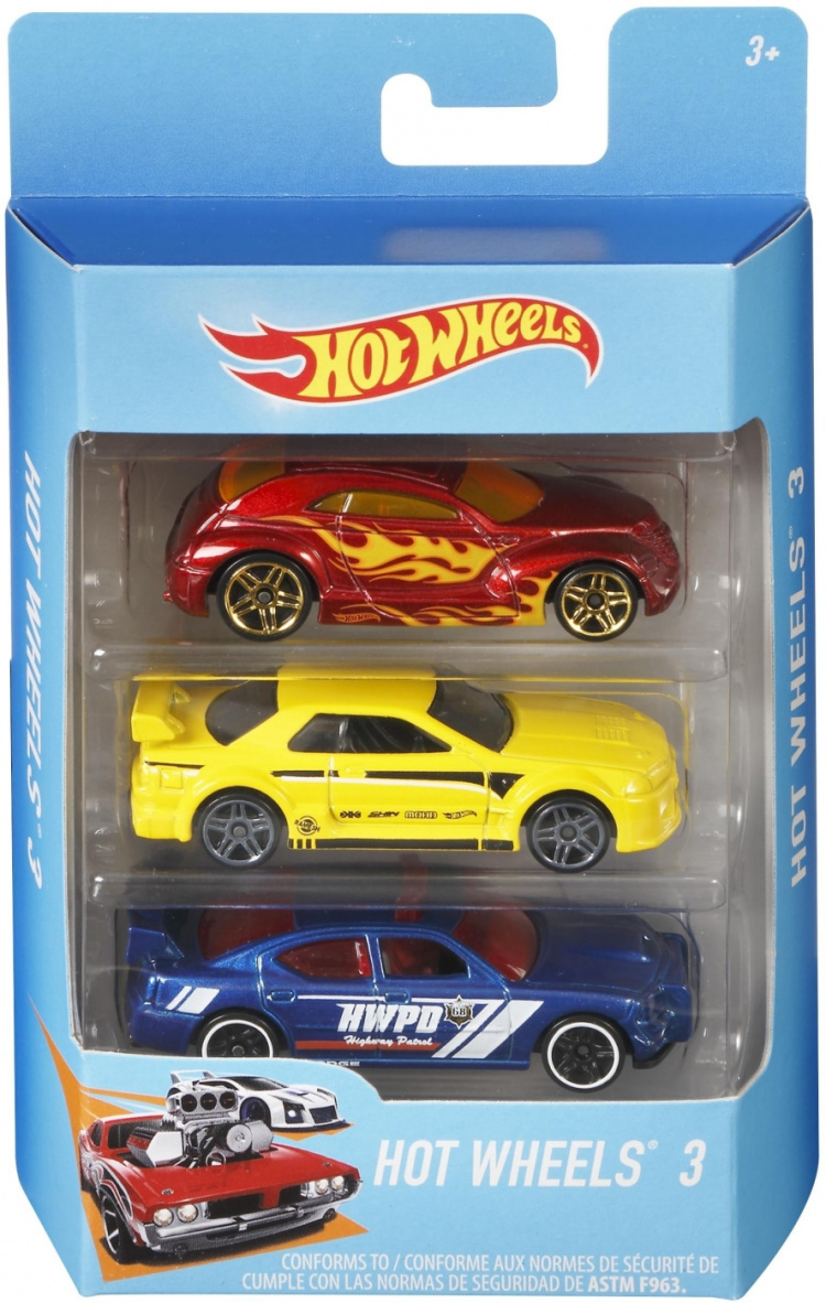 Hot Wheels minibilar, 3 st Hot Wheels minibilar, 3 st